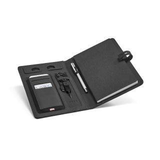 PASTA A5 EM C. SINTÉTICO COM BATERIA PORTÁTIL