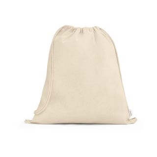 SACOLA TIPO MOCHILA 100% ALGODÃO RECICLADO (180 G/M²)