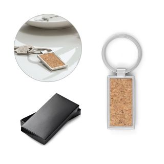 CHAVEIRO EM CORTIÇA E METAL