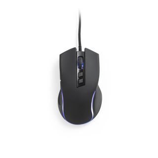 MOUSE PARA JOGOS EM ABS COM ACABAMENTO EM BORRACHA