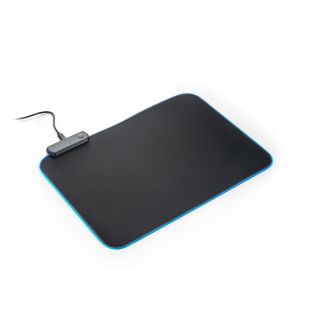 MOUSE PAD RGB PARA JOGOS EM POLIÉSTER COM BASE ANTIDERRAPANTE EM BORRACHA