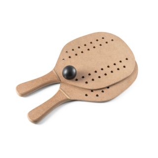 RAQUETES DE PRAIA EM MDF COM BOLA INCLUSA