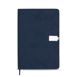 BLOCO DE ANOTAÇÕES EMBORRACHADO COM FECHO METÁLICO