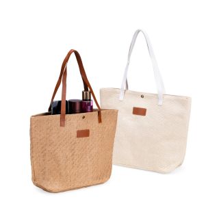 BOLSA PALHA TRANÇADA
