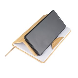 CADERNETA COM SUPORTE CELULAR