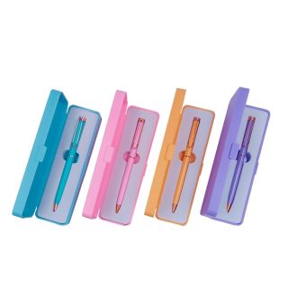 CANETA METAL C. ESTOJO PLÁSTICO