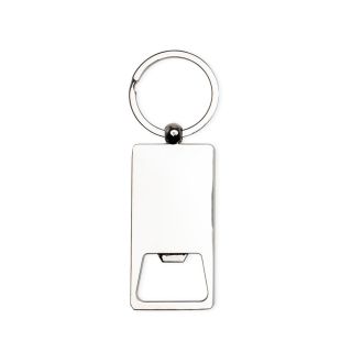 CHAVEIRO DE METAL ABRIDOR NO FORMATO RETANGULAR BAMBU