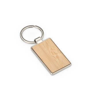CHAVEIRO DE METAL RETANGULAR BAMBU