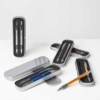 CONJUNTO CANETA E LAPISEIRA METAL