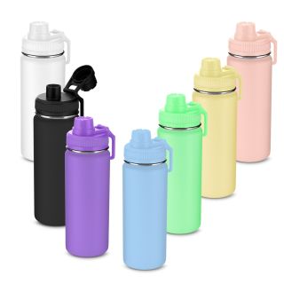 GARRAFA TÉRMICA EM INOX COM PAREDE DUPLA 570 ML