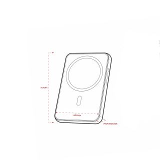 POWER BANK 10.000MAH COM CARREGAMENTO VIA INDUÇÃO