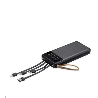 POWER BANK 10.000MAH COM LANTERNA E MULTISSAÍDAS