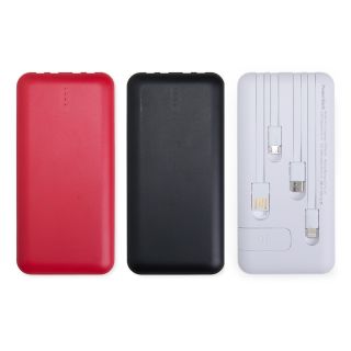 POWER BANK 10.000MAH COM LANTERNA E MULTISSAÍDAS